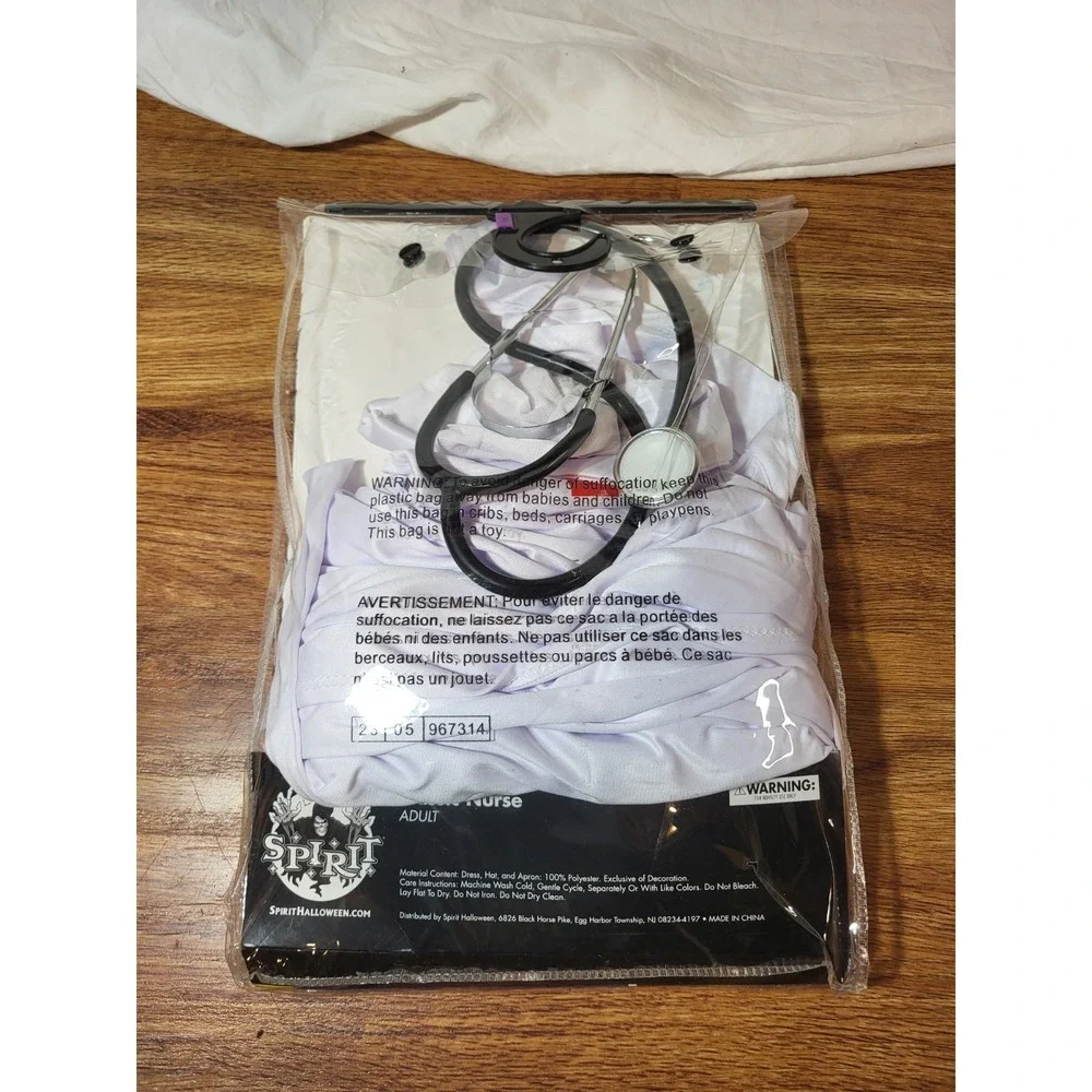 Spirit Classic Nurse Size 1x 18-20 4 Piece Costume - Picture 2 of 2